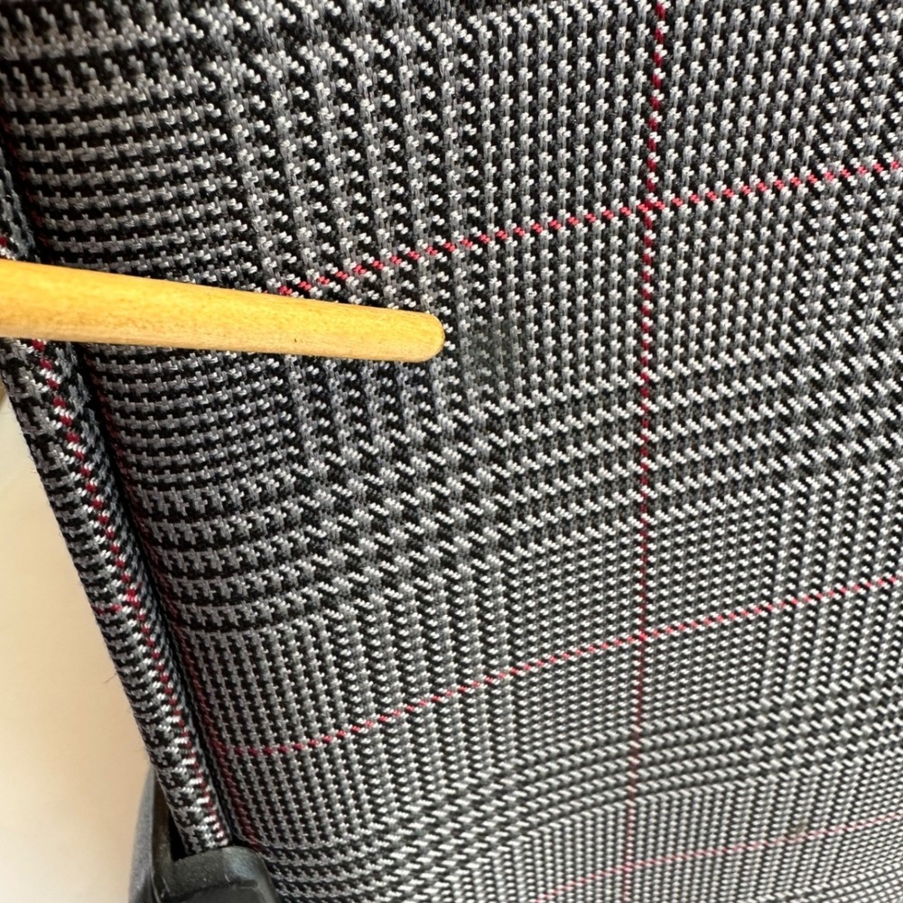London Fog Devonshire 360UL Rolling Club Bag Unisex Carry On Grey Plaid CLEAN! - Picture 15 of 16